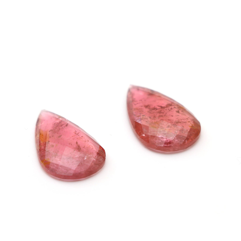 Tourmaline Pear Faceted Loose Gemstone, 10x17mm , Faceted Gemstone, Tourmaline Pear, Pair (2 Pieces) - National Facets, Gemstone Manufacturer, Natural Gemstones, Gemstone Beads