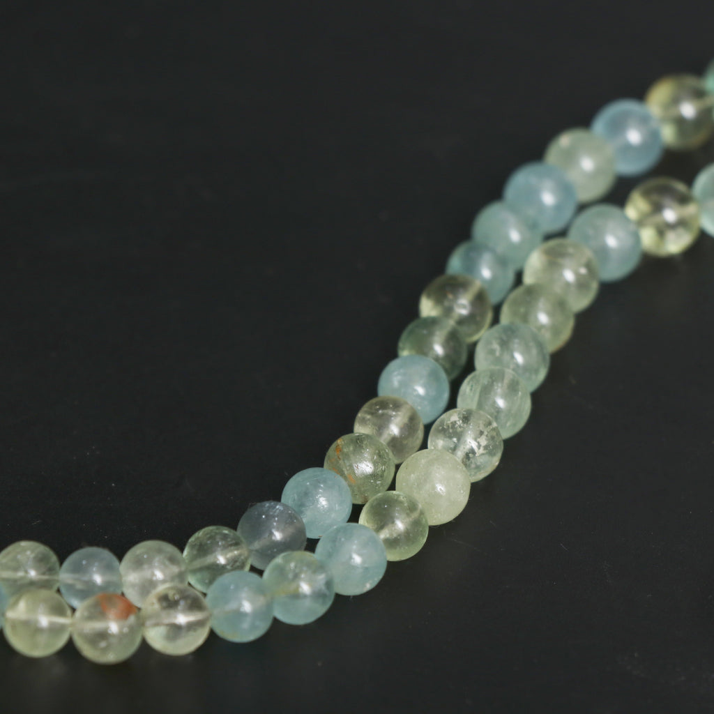 Natural Aquamarine Smooth Round Balls, 6 mm to 12 mm, Aquamarine Jewelry Handmade Gift for Women, 20 Inches Full Strand, Price Per Strand - National Facets, Gemstone Manufacturer, Natural Gemstones, Gemstone Beads, Gemstone Carvings