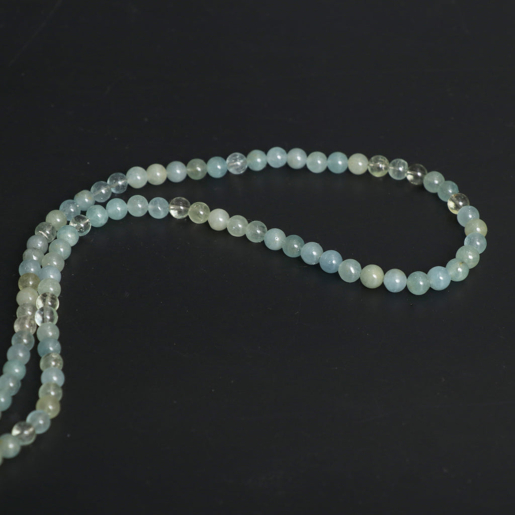 Natural Aquamarine Smooth Round Balls, 5.5 mm to 6 mm, Aquamarine Jewelry Handmade Gift for Women, 20 Inches Full Strand, Price Per Strand - National Facets, Gemstone Manufacturer, Natural Gemstones, Gemstone Beads, Gemstone Carvings