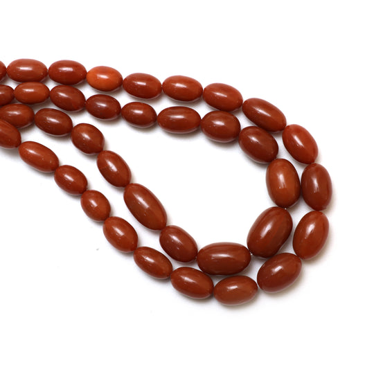 Brown Opal Smooth Barrel Beads, 6x9 mm to 10x15.5 mm, Opal Jewelry Making Beads, 18 Inches Full Strand, Price Per Strand