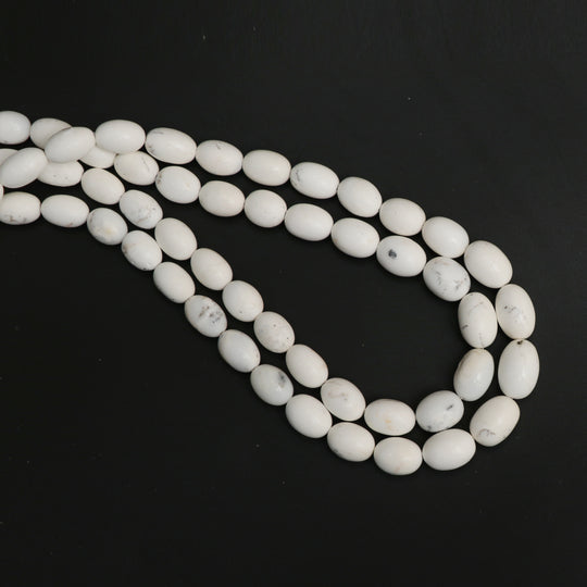 Dendrite Opal Smooth Barrel Beads, 6.5x8.5 mm to 9.5x13 mm, Opal Jewelry Making Beads, 18 Inches Full Strand, Price Per Strand