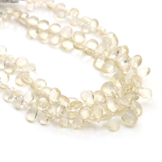 4x6.5 mm To 6x9 mm Oregon Sunstone Faceted Pear Shape Beads