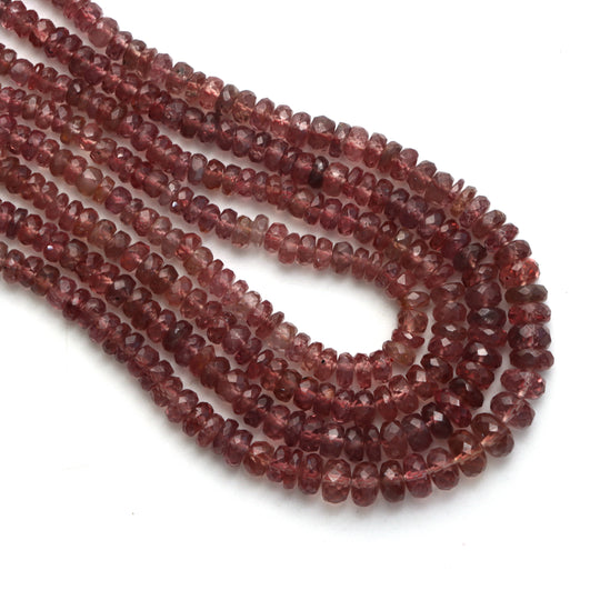 Color Change Garnet Faceted Rondelle Beads, 3 mm To 6 mm, Garnet Jewelry Making Beads, 15-17 Inches Full Strand, Price Per Strand