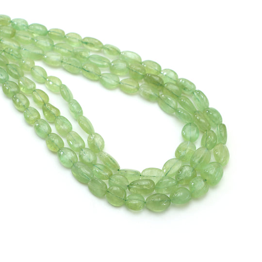 Tourmaline Smooth Tumble Beads, 5.5x7 mm To 9x12 mm, Tourmaline Jewelry Making Beads, 22 - 24 Inches Full Strand, Price Three Strand