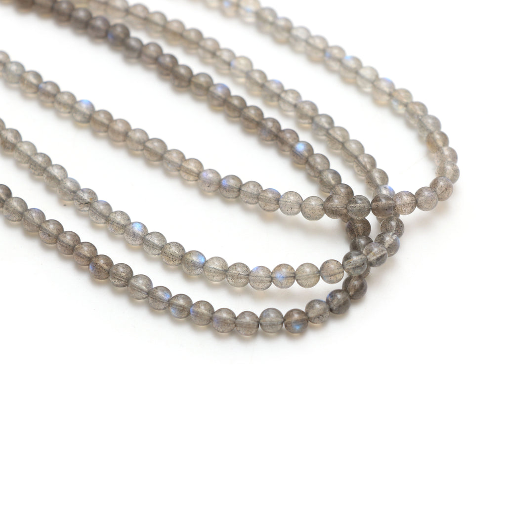 Natural Labradorite Smooth Round Balls, 5 mm, Labradorite Jewelry Handmade Gift for Women, 18 Inch Full Strand, Price Per Strand - National Facets, Gemstone Manufacturer, Natural Gemstones, Gemstone Beads, Gemstone Carvings