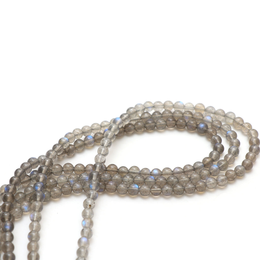 Natural Labradorite Smooth Round Balls, 5 mm, Labradorite Jewelry Handmade Gift for Women, 18 Inch Full Strand, Price Per Strand - National Facets, Gemstone Manufacturer, Natural Gemstones, Gemstone Beads, Gemstone Carvings