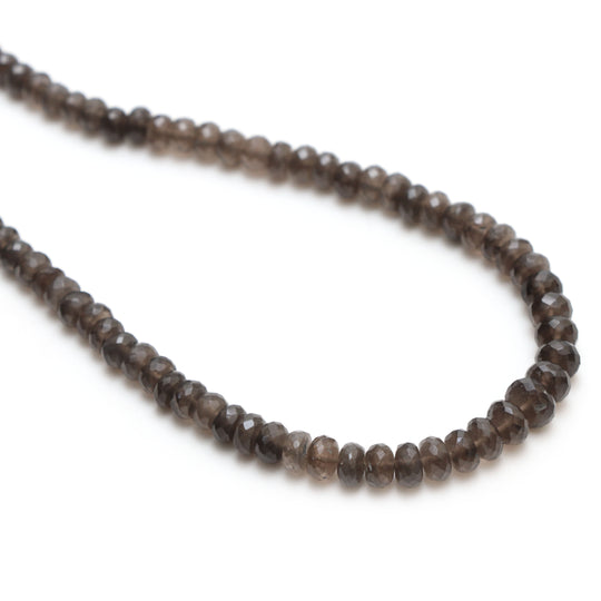 サフォーダイト ファセット ロンデル ビーズ、5 mm ～ 8 mm、サフォーダイト ジュエリーメイキング ビーズ、18 インチ フル ストランド、1 ストランドあたりの価格