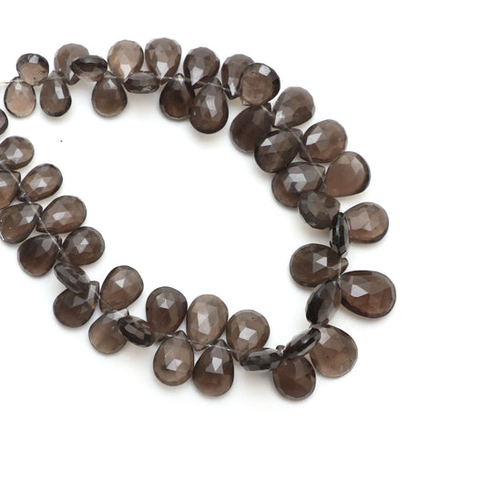 サフォーダイト ファセット ペア ビーズ、7x9 mm ～ 10x14 mm、サフォーダイト ジュエリー メイキング ビーズ、8 インチ フル ストランド、1 ストランドあたりの価格