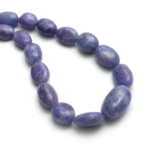 Hackmanite Smooth Tumble Beads, 7.5x11 to 16.5x26 mm, Hackmanite Jewelry Making Beads, 20 Inches Full Strand, Price Per Strand