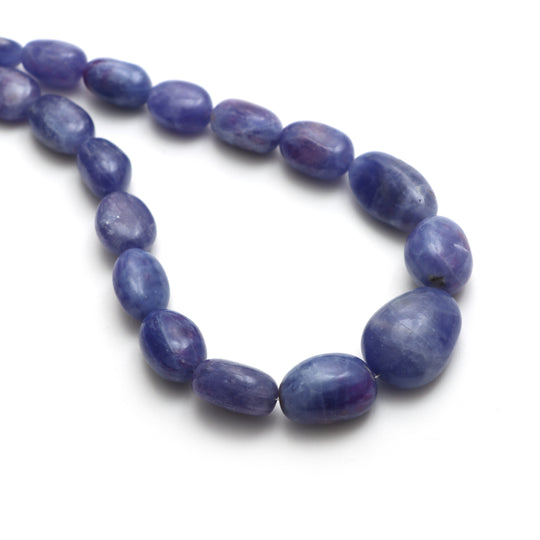 Hackmanite Smooth Tumble Beads, 10.5x15 mm to 17x22.5 mm, Hackmanite Jewelry Making Beads, 20 Inches Full Strand, Price Per Strand