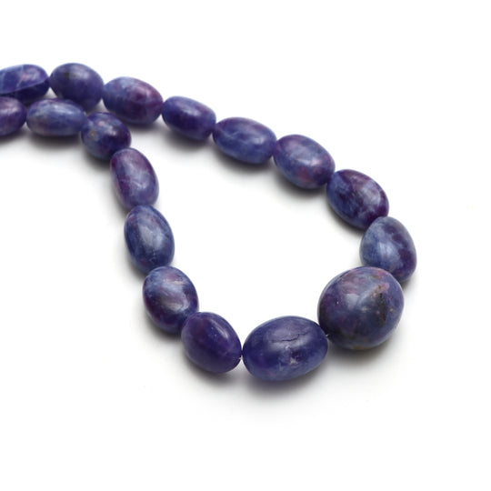 Hackmanite Smooth Tumble Beads, 9x10.5 mm to 18x23 mm, Hackmanite Jewelry Making Beads, 20 Inches Full Strand, Price Per Strand