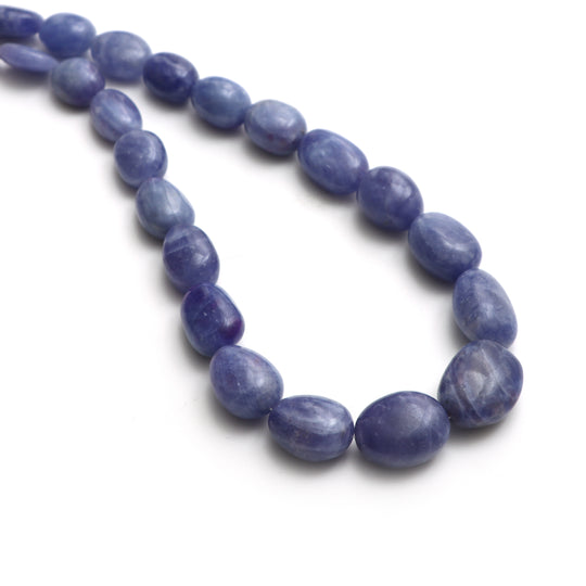 Hackmanite Smooth Tumble Beads, 10.5x15 mm to 17x22.5 mm, Hackmanite Jewelry Making Beads, 20 Inches Full Strand, Price Per Strand