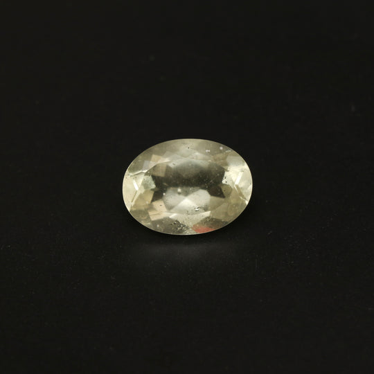 Natural Libyan Desert Glass Faceted Oval Loose Gemstone, 15x19 mm, Libyan Glass Faceted Oval Jewelry Making Gemstone, 1 Piece