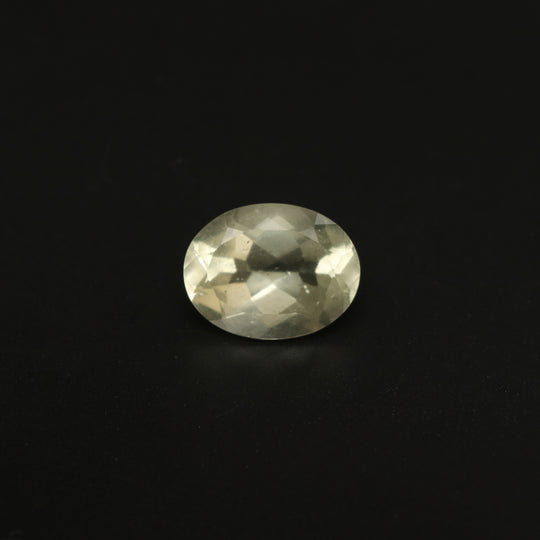 Natural Libyan Desert Glass Faceted Oval Loose Gemstone, 15x19.5 mm, Libyan Glass Faceted Oval Jewelry Making Gemstone, 1 Piece