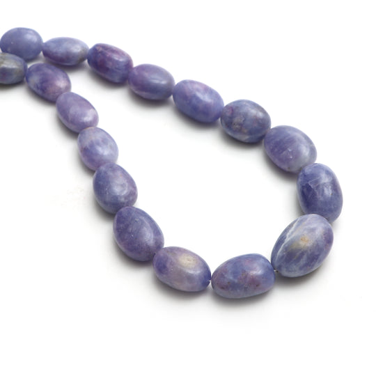 Hackmanite Smooth Tumble Beads, 9x10.5 mm to 15x22 mm, Hackmanite Jewelry Making Beads, 20 Inches Full Strand, Price Per Strand