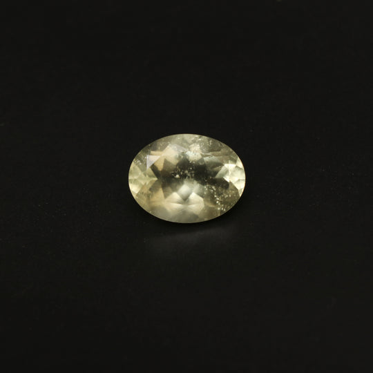 Natural Libyan Desert Glass Faceted Oval Loose Gemstone, 16x21 mm, Libyan Glass Faceted Oval Jewelry Making Gemstone, 1 Piece