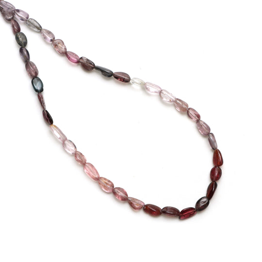 Multi Tourmaline Smooth Oval Beads, 4x7 mm To 5x8 mm, Multi Tourmaline Jewelry Making Beads, 18 Inches Full Strand, Price Per Strand