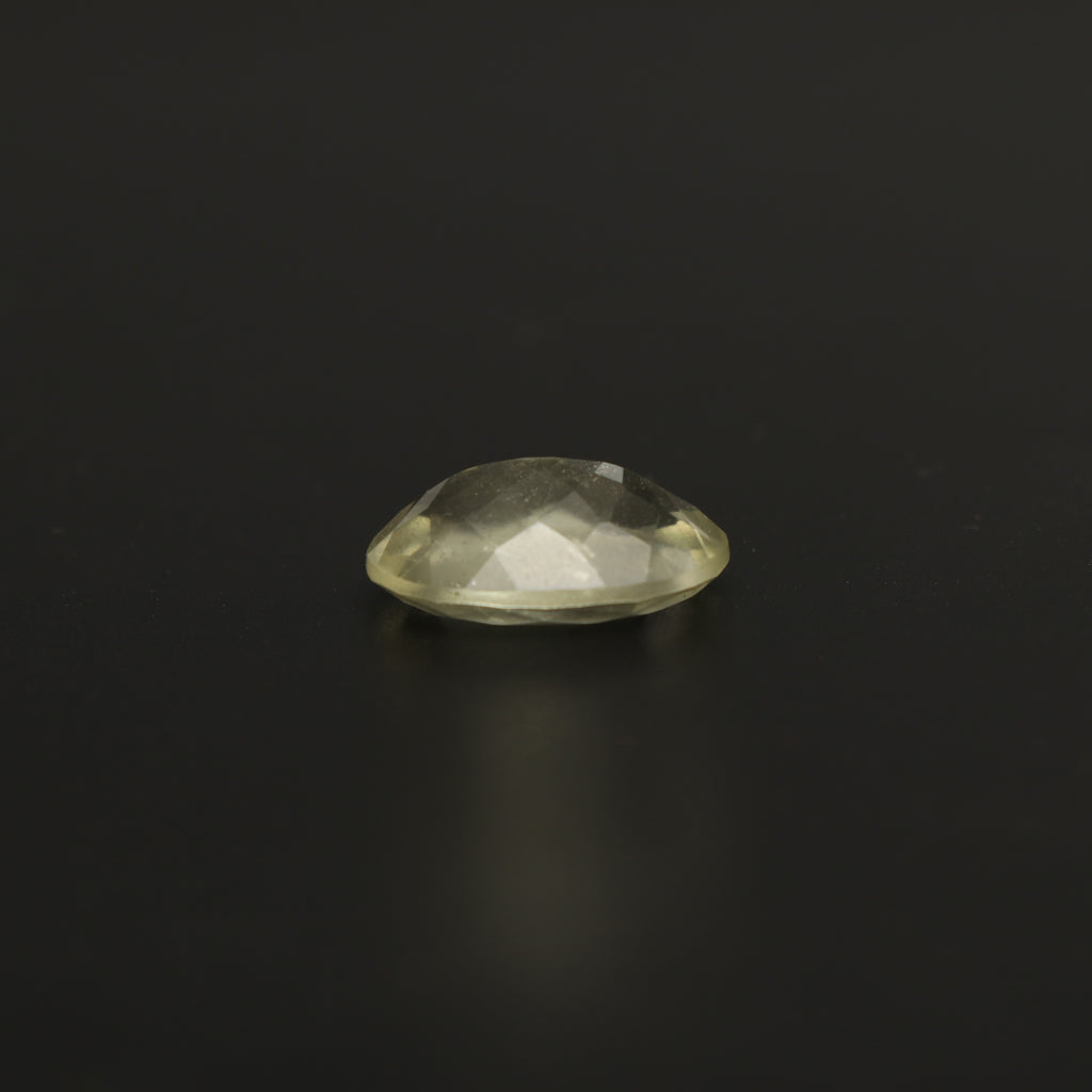 Natural Libyan Desert Glass Faceted Oval Loose Gemstone, 11x15 mm, Libyan Glass Oval Jewelry Making Gemstone, 1 Piece - National Facets, Gemstone Manufacturer, Natural Gemstones, Gemstone Beads, Gemstone Carvings