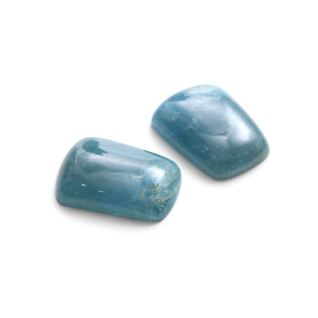 Natural Aquamarine Smooth Taper Shape Loose Gemstone, 29x41 mm, Aquamarine Handmade Jewelry Making, Gift For Her, Pair ( 2 Pieces ) - National Facets, Gemstone Manufacturer, Natural Gemstones, Gemstone Beads