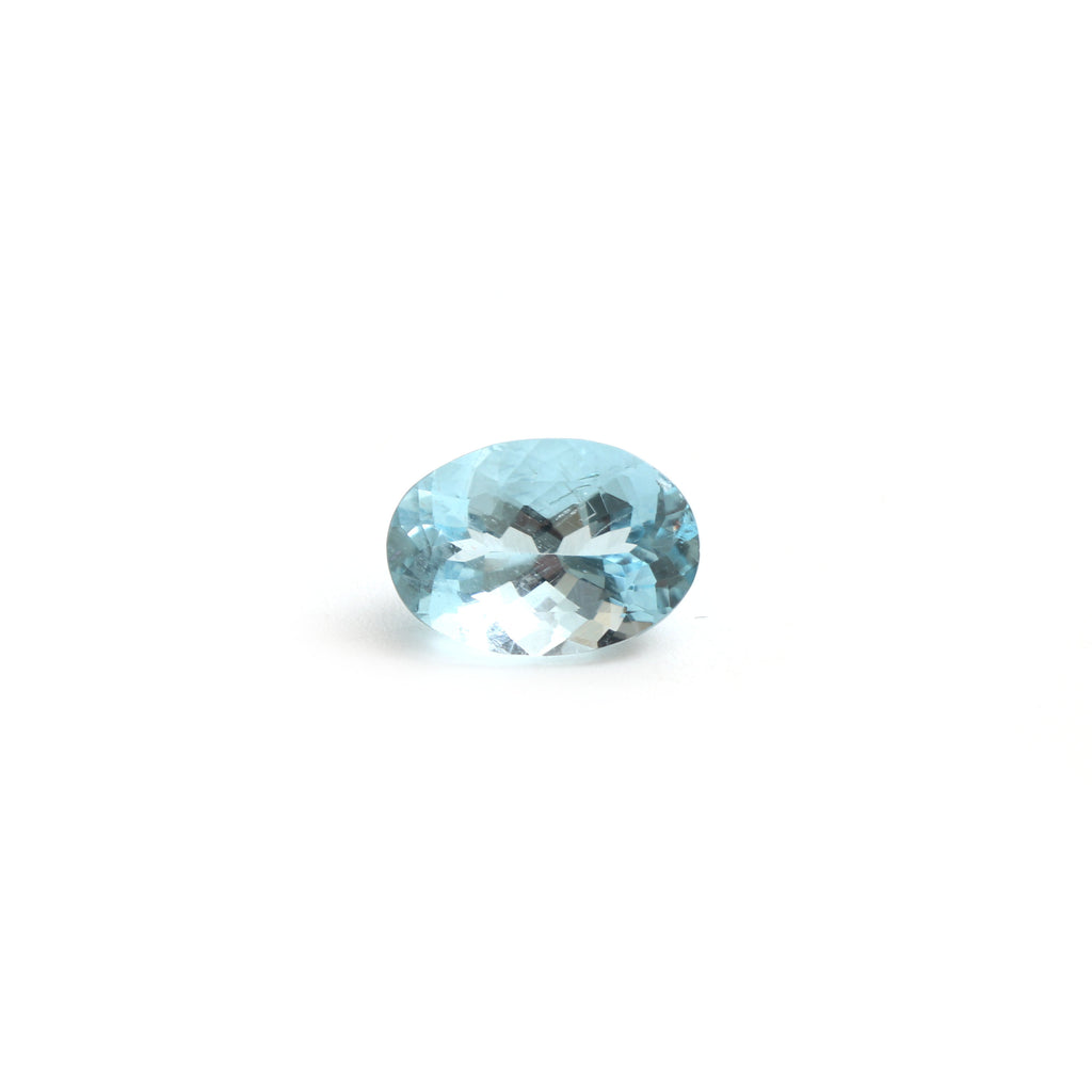 Natural Aquamarine Faceted Oval Loose Gemstone, 9.5x14 mm, Aquamarine Handmade Jewelry, Gift For Her, Aquamarine Oval, 1 Piece - National Facets, Gemstone Manufacturer, Natural Gemstones, Gemstone Beads