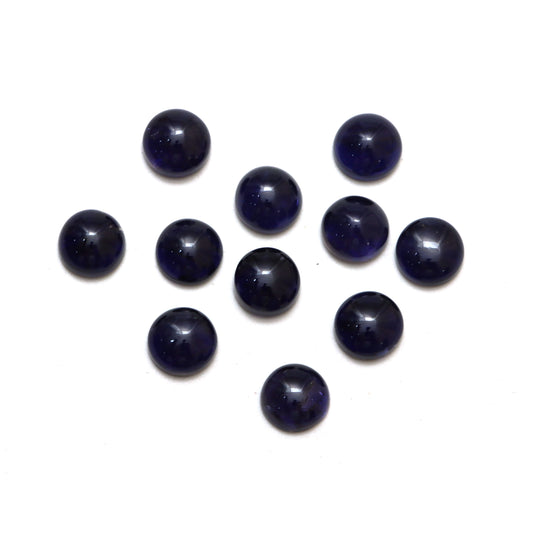 アイオライト スムース ラウンド ルース ジェムストーン、10 mm、アイオライト ジュエリーメイキング ジェムストーン、11 個セット