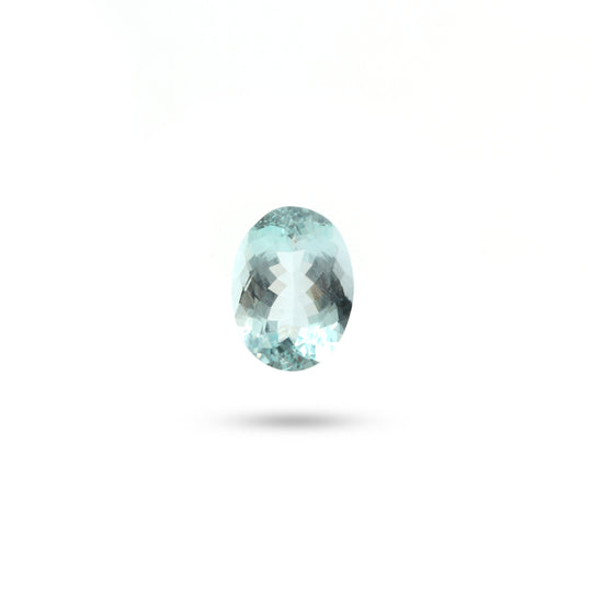 Aquamarine Faceted Oval Loose Gemstone, 12x16 mm, Aquamarine Jewelry Making Gemstone , 1 Piece