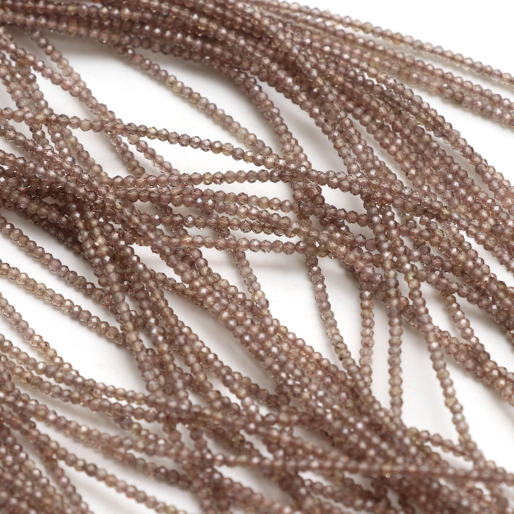 Natural Change Color Garnet Micro Faceted Rondelle Beads, 2 mm, Change Color Garnet Beads, 18 Inch Full Strand, Price Per Strand - National Facets, Gemstone Manufacturer, Natural Gemstones, Gemstone Beads