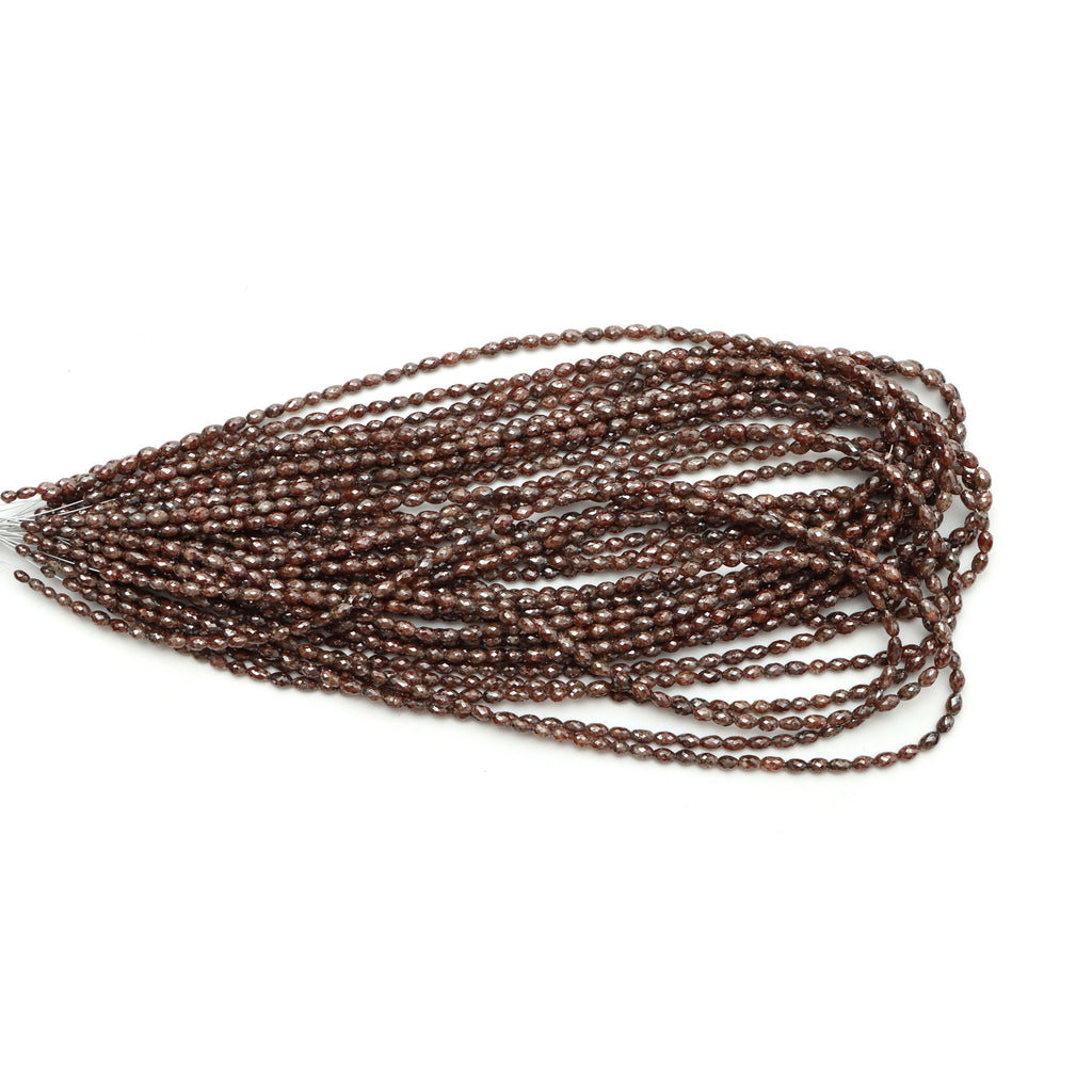 Brown Diamond Faceted Barrel Beads,