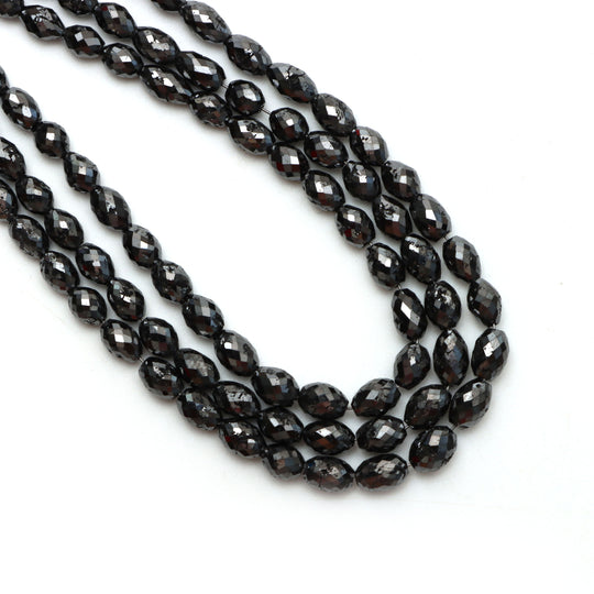 Diamond Faceted Barrel Beads, 3.5x4 mm To 4x6 mm, Diamond Jewelry Making Beads, 16.5 Inches Strands, Price Per Strand