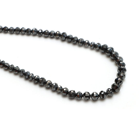 Diamond Faceted Round Balls Beads, 3 mm To 6 mm, Diamond Jewelry Making Beads, 15 Inches Strands, Price Per Strand