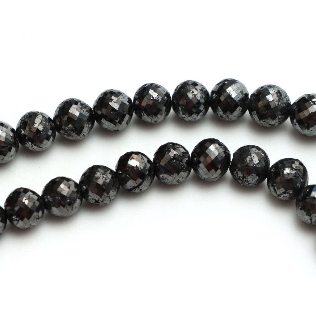 Diamond Faceted Round Balls Beads