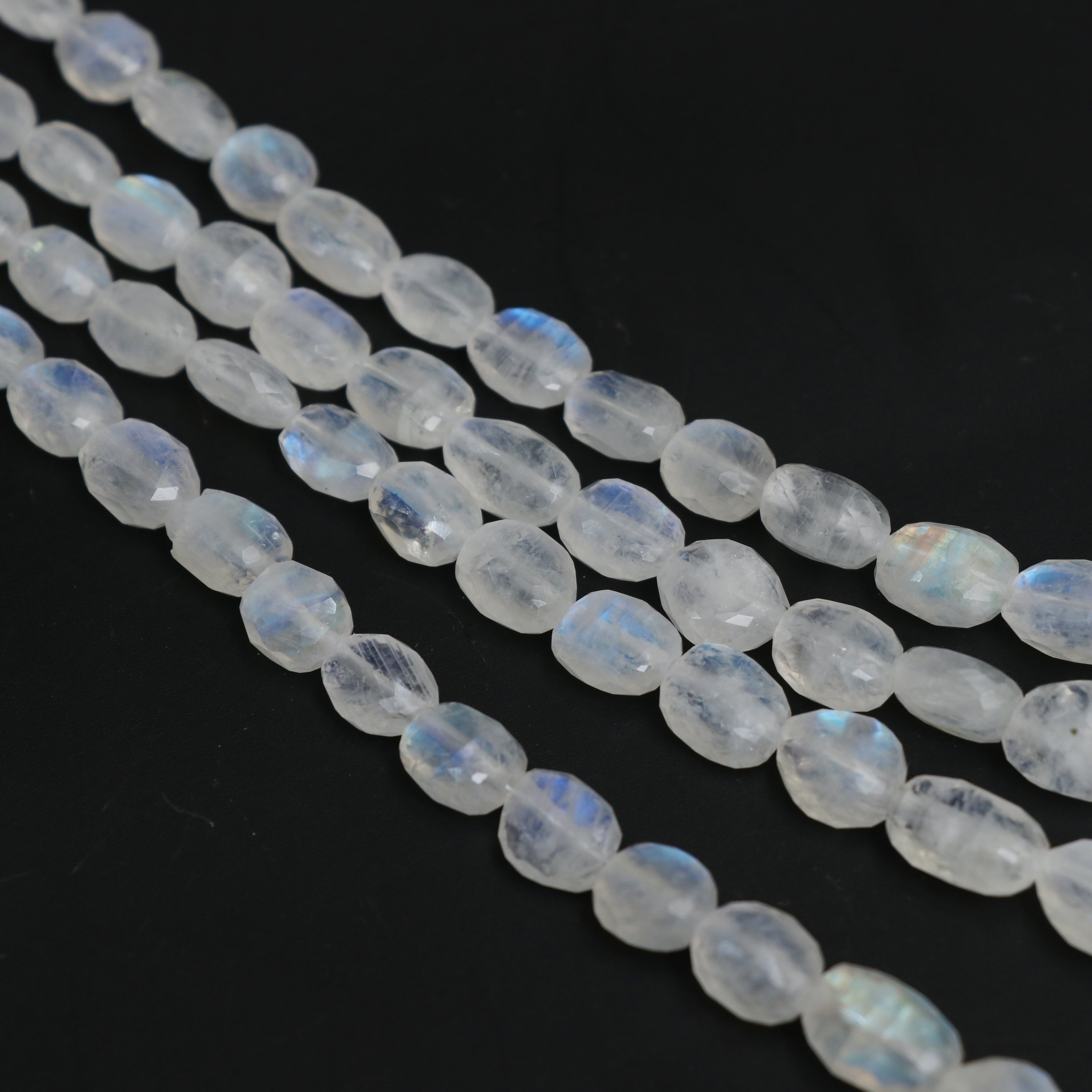 Rainbow Moonstone Faceted Tumble Beads, 5x6mm To 8x14mm, Moonstone Jewelry  Making Beads, 18 Inch Full Strand, Price Per Strand