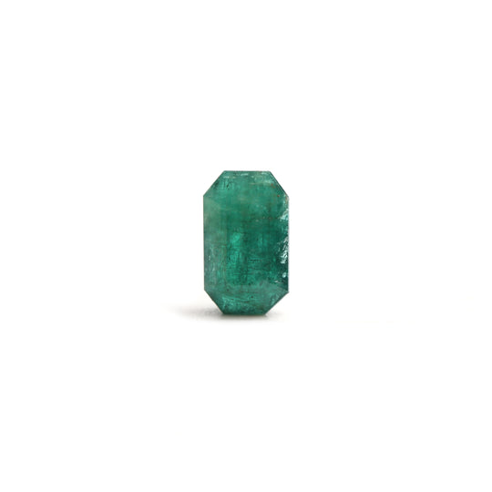 Natural Emerald Faceted Octagon Loose Gemstone, 10x16.5 mm, Emerald Jewelry Making Gemstone, 1 Piece