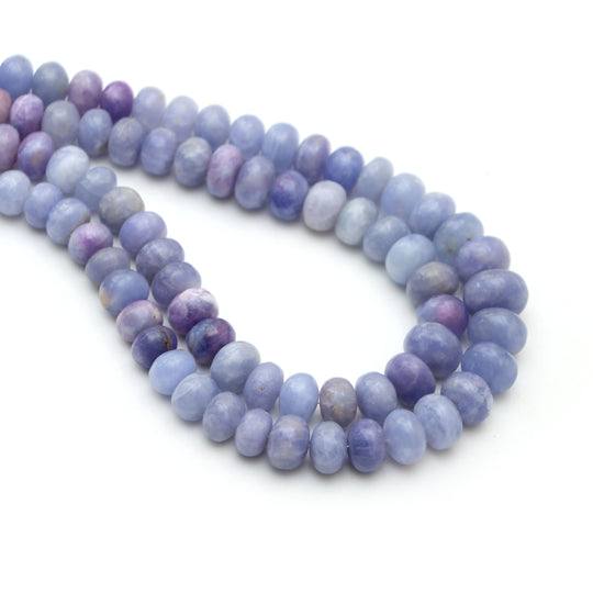 Hackmanite Smooth Rondelle Beads, 8.5 mm to 11.5 mm, Hackmanite Jewelry Making Beads, 18 Inches Full Strand, Price Per Strand