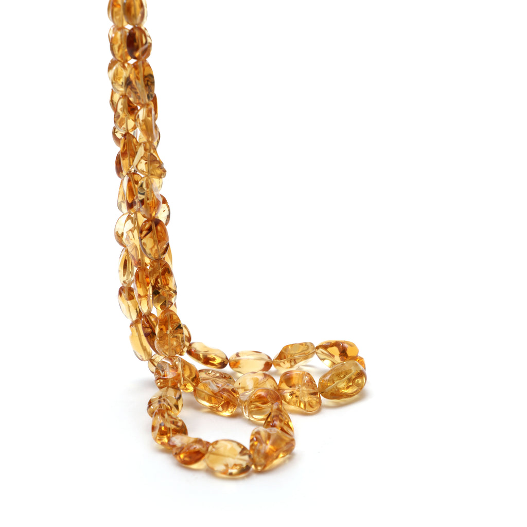 Natural Citrine Smooth Tumble Beads, 9.5x12 mm to 14x20 mm, Citrine Tumble Beads, 18 Inches Full Strand, Price Per Strand - National Facets, Gemstone Manufacturer, Natural Gemstones, Gemstone Beads