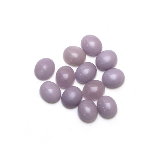 イットリウム フローライト スムース オーバル ルース ジェムストーン、10 x 12 mm、イットリウム フローライト ジュエリーメイキング ジェムストーン、12 個セット