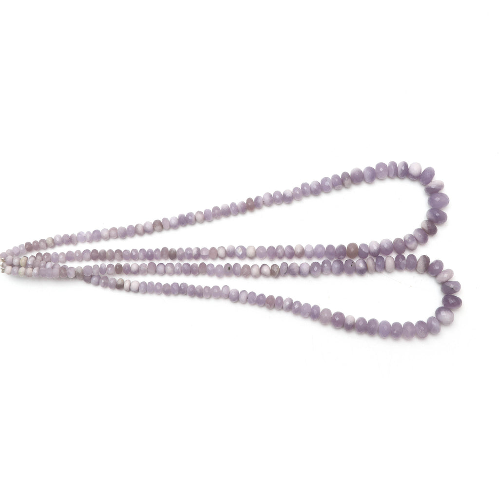 Natural Yttrium Fluorite Faceted Rondelle Beads, Unique Purple Fluorite, 5 mm to 11.5 mm, 18 Inches, Price Per Strand - National Facets, Gemstone Manufacturer, Natural Gemstones, Gemstone Beads