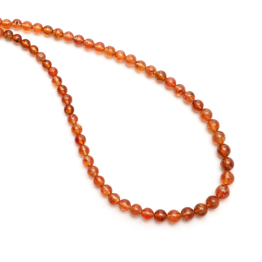 Imperial Topaz Smooth Round Ball Beads, 4 mm To 7 mm, Imperial Topaz Jewelry Making Beads, 18 Inches Full Strand, Price Per Strand