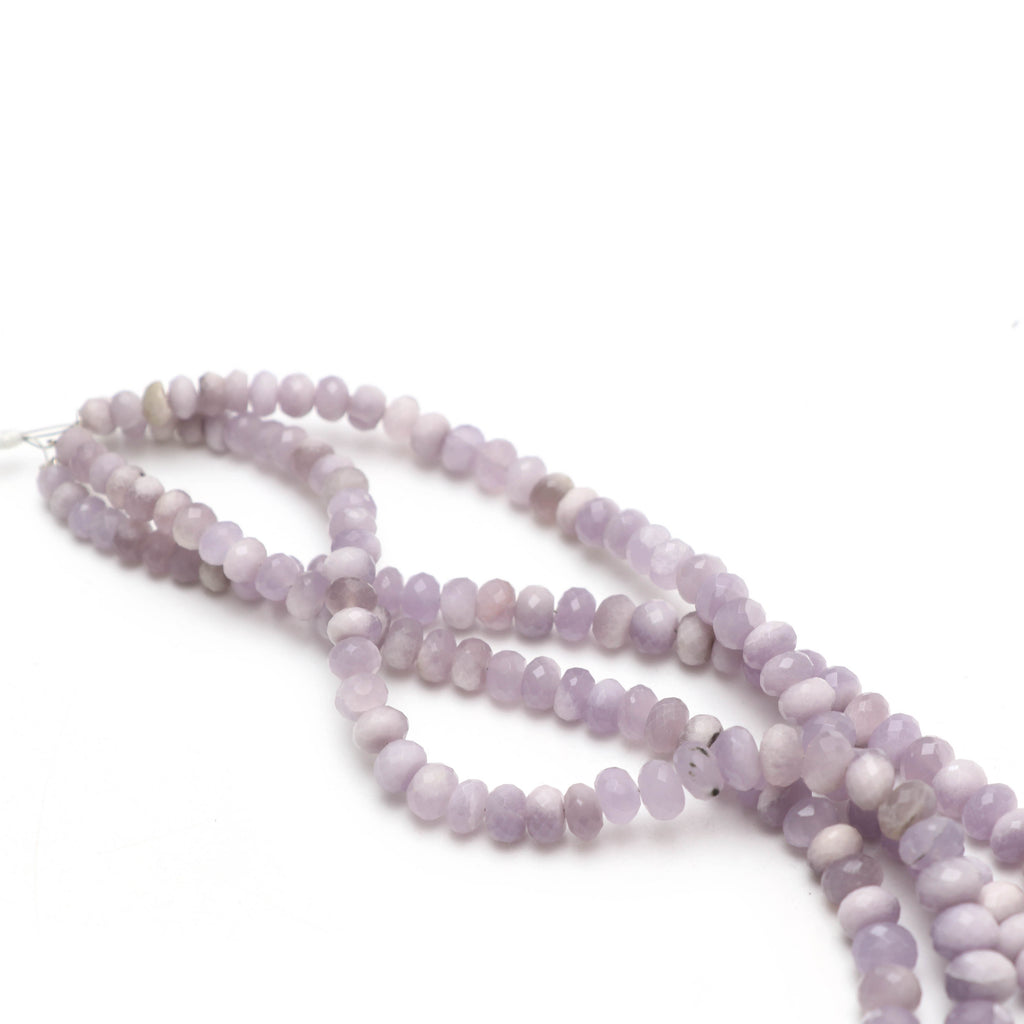 Natural Yttrium Fluorite Faceted Rondelle Beads, Unique Purple Fluorite, 5 mm to 11.5 mm, 18 Inches, Price Per Strand - National Facets, Gemstone Manufacturer, Natural Gemstones, Gemstone Beads