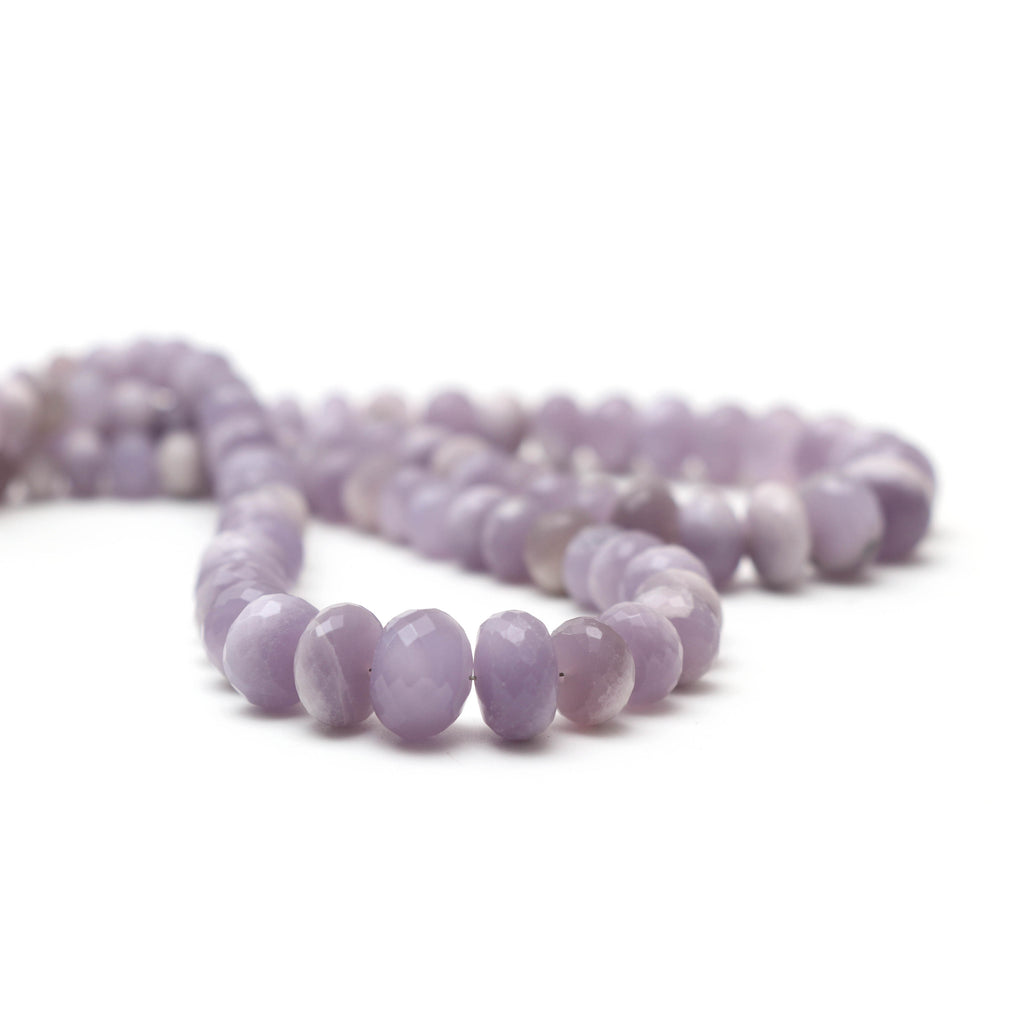 Natural Yttrium Fluorite Faceted Rondelle Beads, Unique Purple Fluorite, 5 mm to 11.5 mm, 18 Inches, Price Per Strand - National Facets, Gemstone Manufacturer, Natural Gemstones, Gemstone Beads