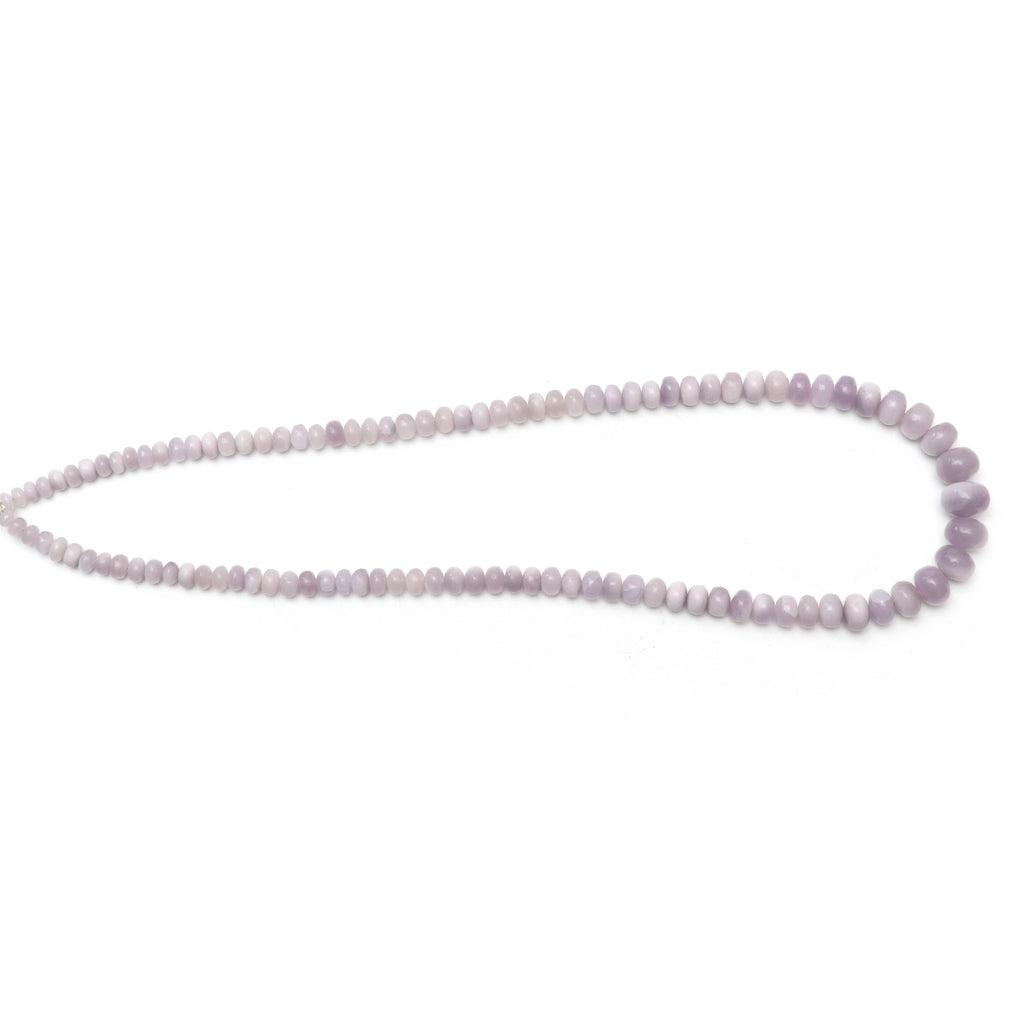 Natural Yttrium Fluorite Smooth Rondelle Beads, Unique Purple Fluorite, 5 mm to 11 mm, 18 Inches, Price Per Strand - National Facets, Gemstone Manufacturer, Natural Gemstones, Gemstone Beads