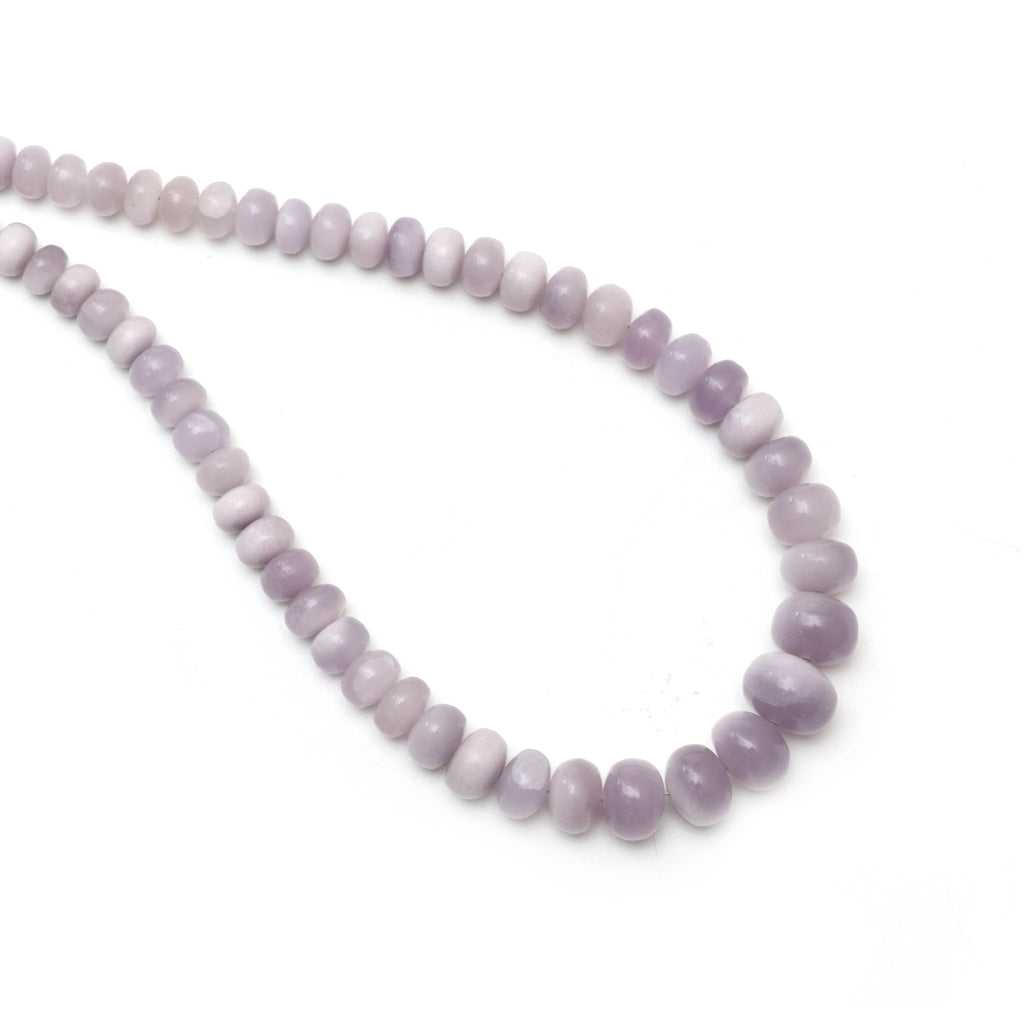 Natural Yttrium Fluorite Smooth Rondelle Beads, Unique Purple Fluorite, 5 mm to 11 mm, 18 Inches, Price Per Strand - National Facets, Gemstone Manufacturer, Natural Gemstones, Gemstone Beads