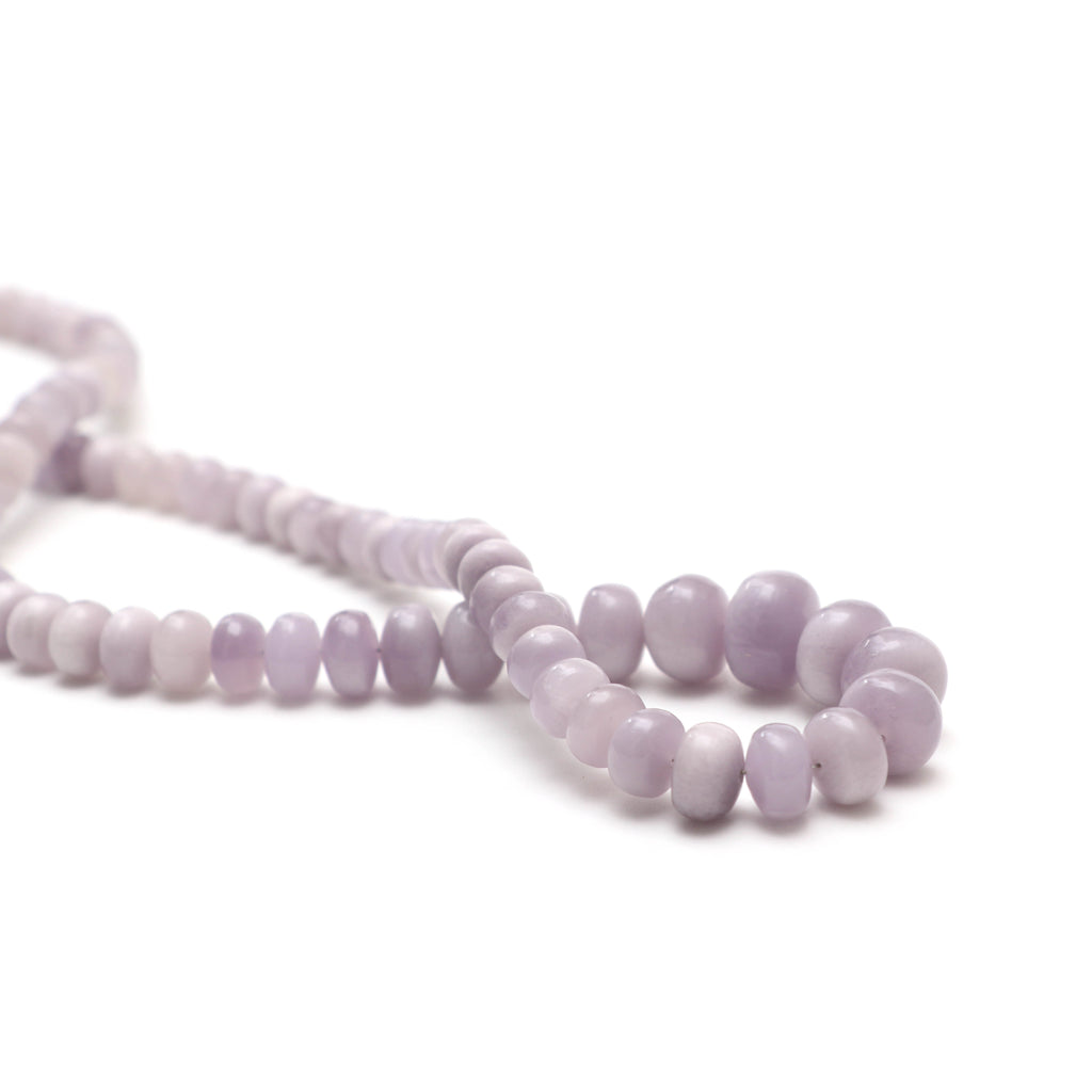 Natural Yttrium Fluorite Smooth Rondelle Beads, Unique Purple Fluorite, 5 mm to 11 mm, 18 Inches, Price Per Strand - National Facets, Gemstone Manufacturer, Natural Gemstones, Gemstone Beads