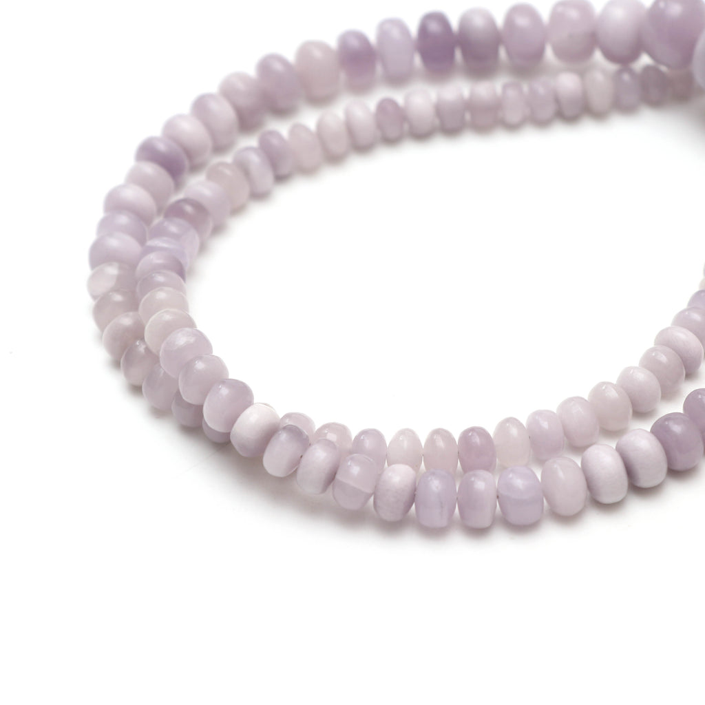 Natural Yttrium Fluorite Smooth Rondelle Beads, Unique Purple Fluorite, 5 mm to 11 mm, 18 Inches, Price Per Strand - National Facets, Gemstone Manufacturer, Natural Gemstones, Gemstone Beads