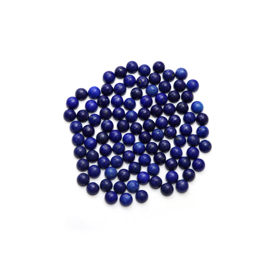 ラピス スムース ラウンド ルース ジェムストーン、10 mm、ラピス ジュエリーメイキング ジェムストーン、99 個セット