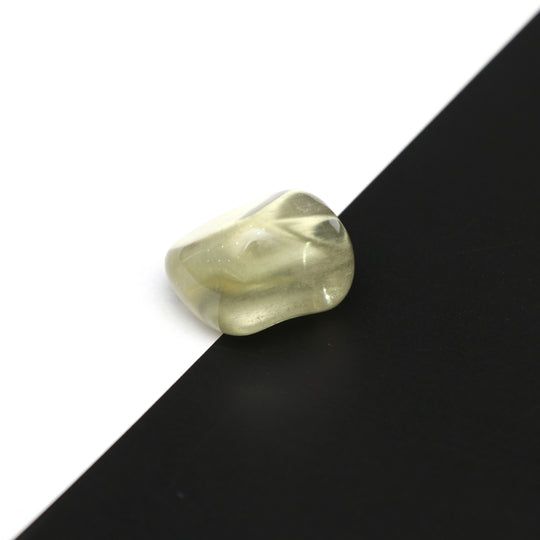 Natural Libyan Desert Glass Smooth Organic Shape Loose Gemstone, 25.5x28.5mm, Libyan Glass Organic Shape Jewelry Making Gemstone, 1 Piece