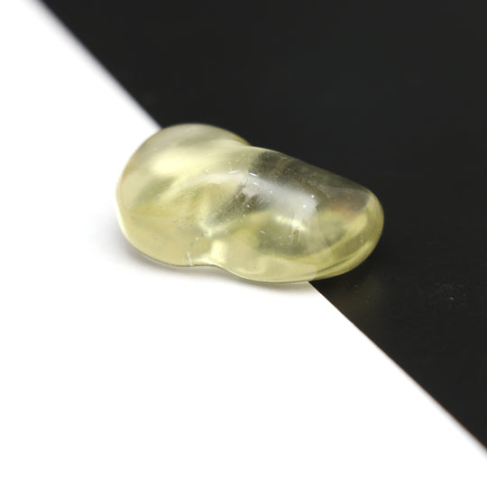 Natural Libyan Desert Glass Smooth Organic Shape Loose Gemstone, 23.5x33.5mm, Libyan Glass Organic Shape Jewelry Making Gemstone, 1 Piece