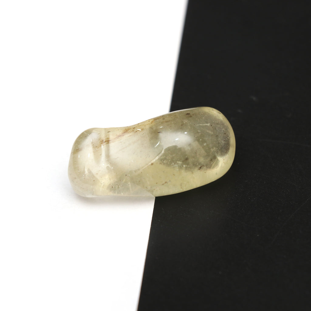 Natural Libyan Desert Glass Smooth Organic Shape Loose Gemstone, 16.5x37mm, Libyan Glass Organic Shape Jewelry Making Gemstone, 1 Piece - National Facets, Gemstone Manufacturer, Natural Gemstones, Gemstone Beads, Gemstone Carvings