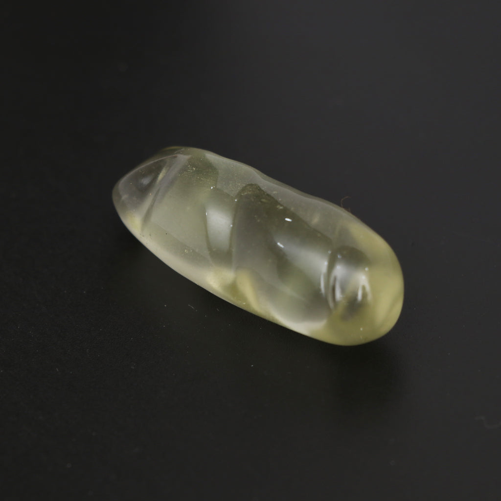 Natural Libyan Desert Glass Smooth Organic Shape Loose Gemstone, 15x39.5mm, Libyan Glass Organic Shape Jewelry Making Gemstone, 1 Piece - National Facets, Gemstone Manufacturer, Natural Gemstones, Gemstone Beads, Gemstone Carvings