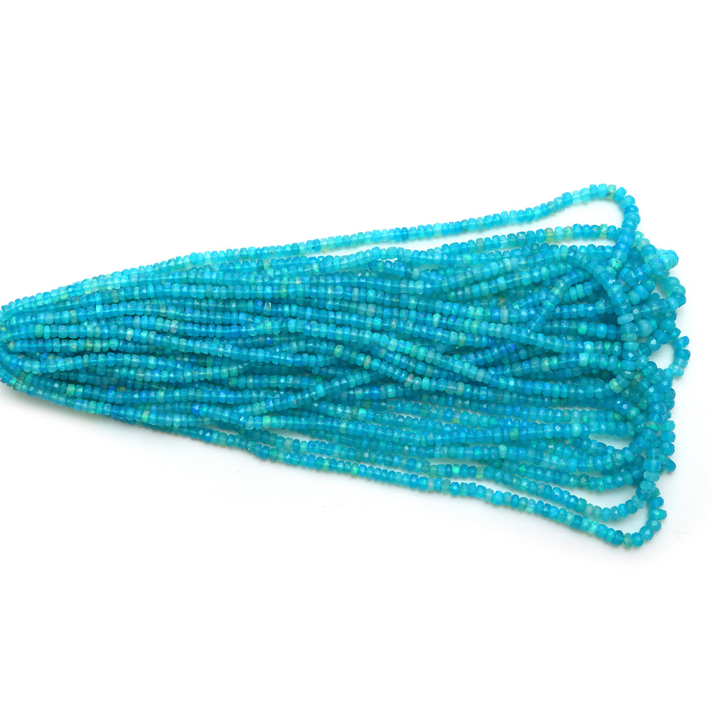 Dyed Ethiopian Opal Faceted Rondelle Beads
